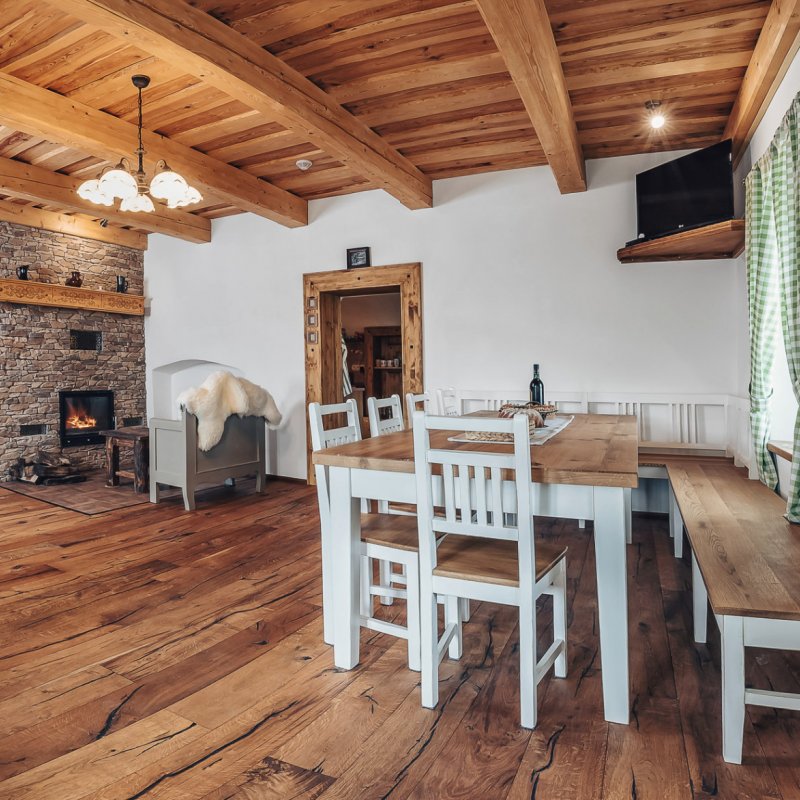 Fotografování interiéru rekonstruované chalupy Jindřiška